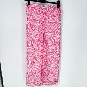 House of Harlow 1960 Pink Tie-Dye Maxi Skirt